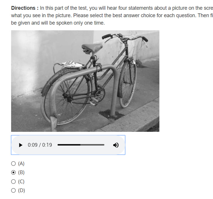 リスニング Part1 問題例
